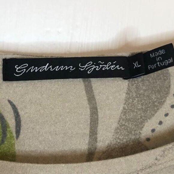 Gudrun Sjoden Organic Cotton Modal Floral Dress XL Lagenlook - Picture 2 of 6